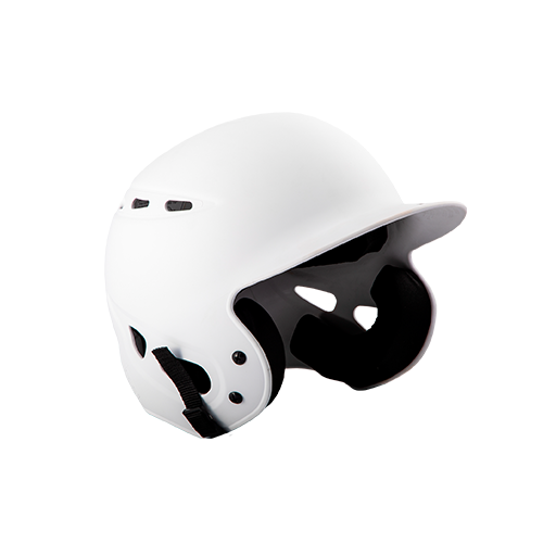 [DGR-HELM-REB-WH-Y0] Rebel Batting Helmet (YOUTH-BELT, White)